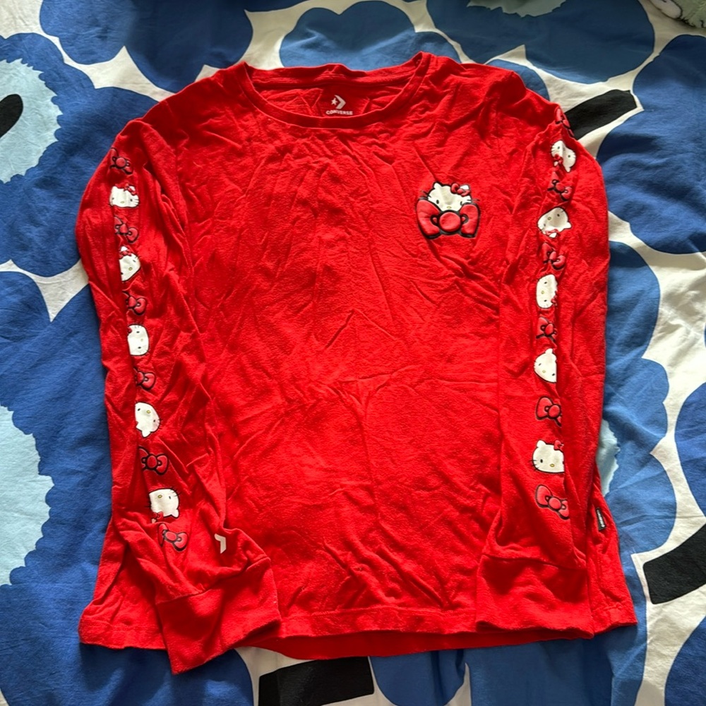 Converse x Hello Kitty collab long sleeve top